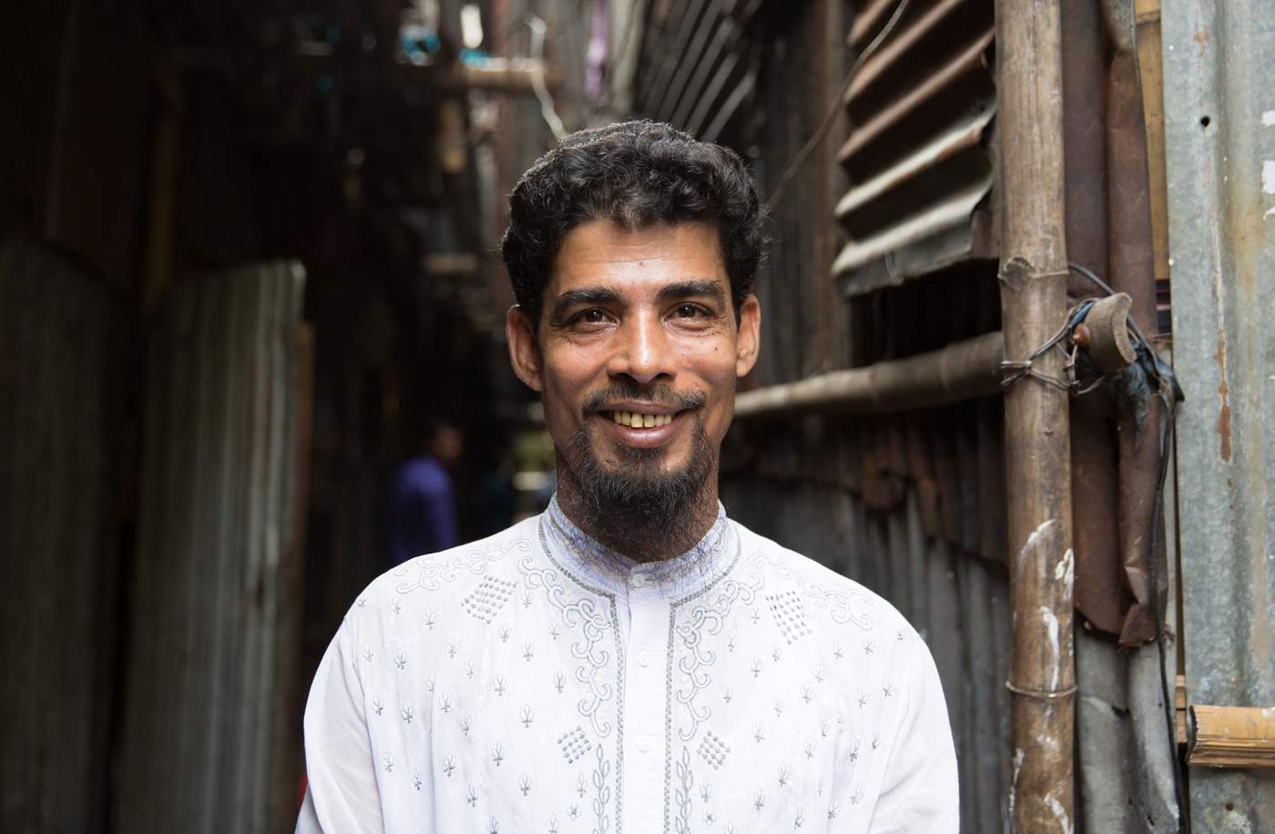 Faruq, one of the founders of the Bhola slum