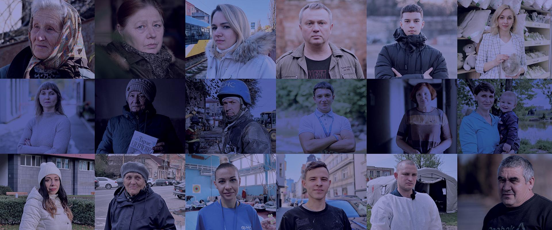 Las caras de la guerra: retratos del valor de los ucranianos y de su resiliencia durante dos años 