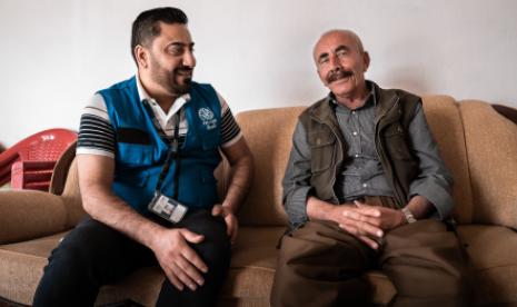 IOM’s Duhok-based Mobile Medical Team delivers essential medicine and medical assistance to vulnerable individuals across Iraq. Photo: IOM/Raber Y. Aziz