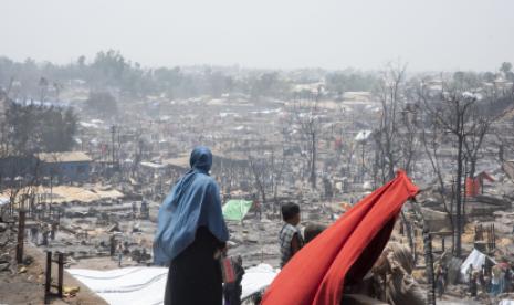 One Week After the Fire, Rohingya Refugee Camps in Cox’s Bazar Rise from the Ashes